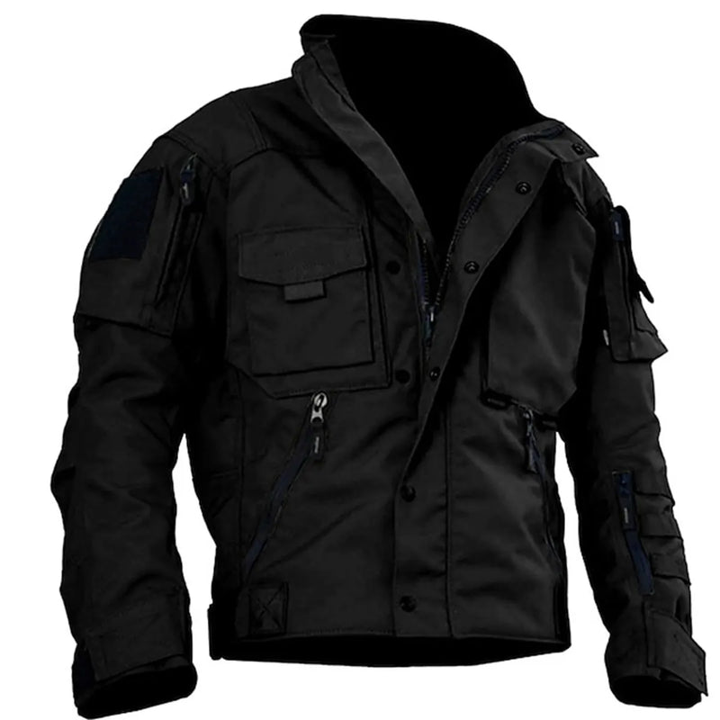 Men's Windproof Tactical Cargo Jacket