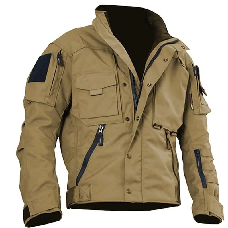 Men's Windproof Tactical Cargo Jacket
