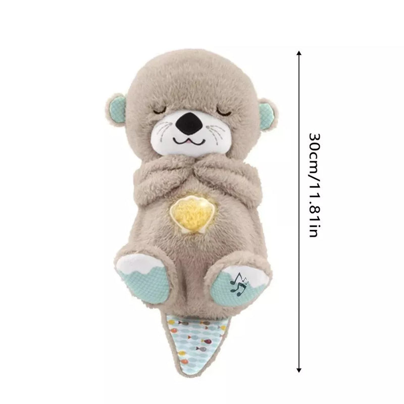 Breathing Otter Plush Soothing Musical Sleep Aid for Babies