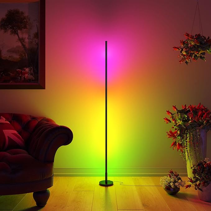 Modern Audio Sync LED Floor Corner Standing Light