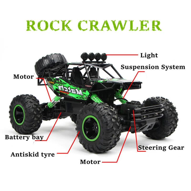 4WD RC Buggy with LED Lights