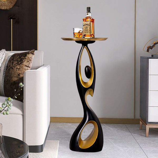 Curvy Woman Resin Sculpture Tray Table