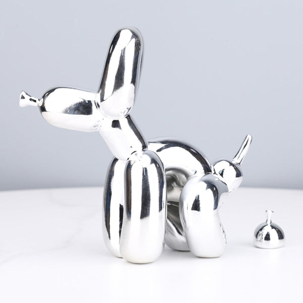 Balloon Dog Doing a Poop Sculpture
