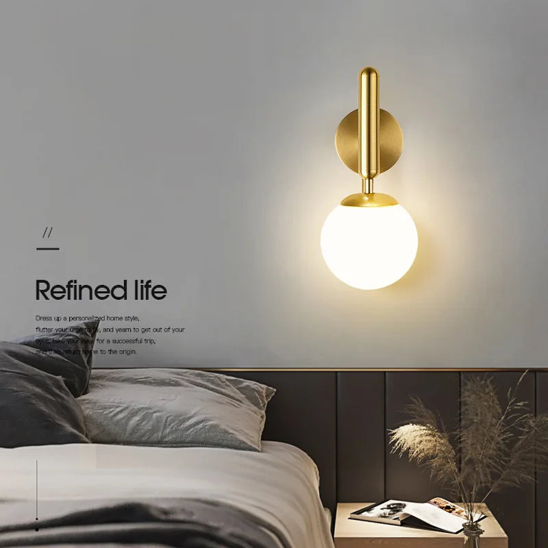 Modern Indoor Wall Light Lamp – Stylish Fixture for Bedroom, Bedside, Living Room