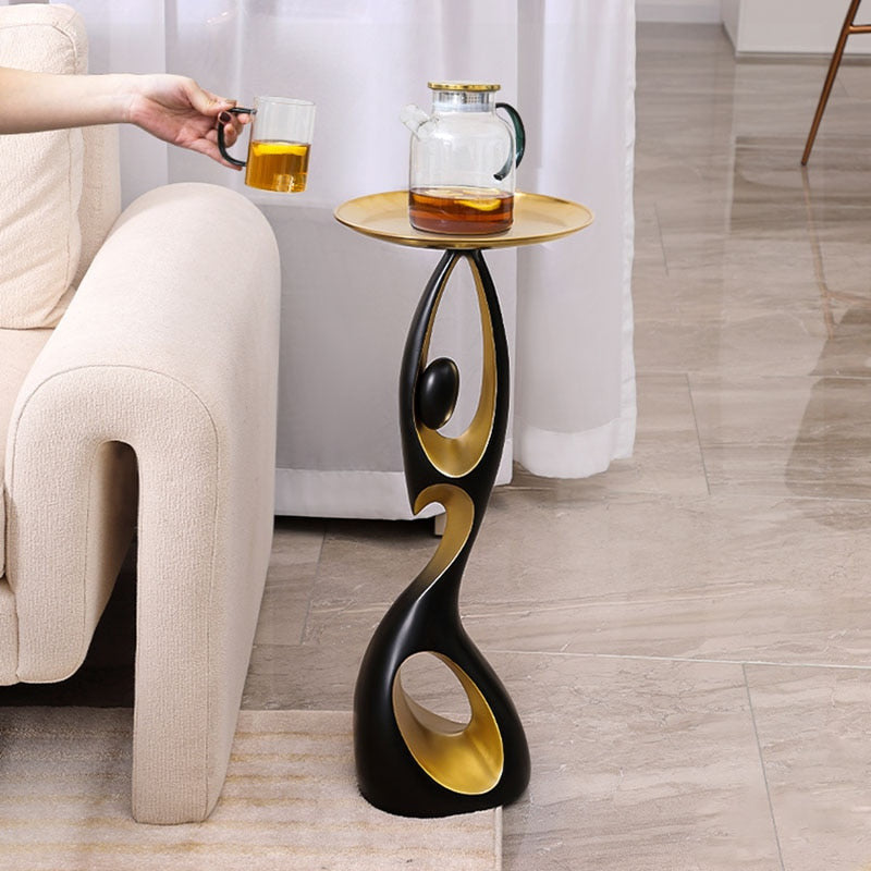 Curvy Woman Resin Sculpture Tray Table