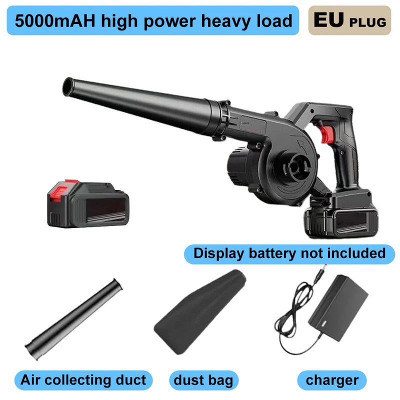 2-in-1 Cordless Leaf Blower & Vacuum Compatible with DeWalt 20V Max Battery