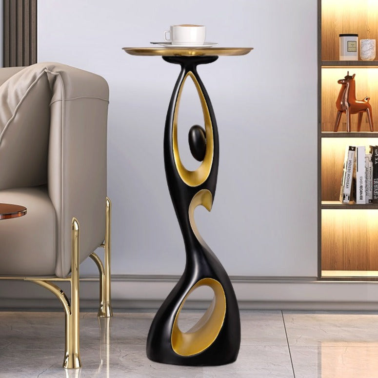 Curvy Woman Resin Sculpture Tray Table