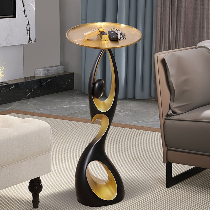 Curvy Woman Resin Sculpture Tray Table
