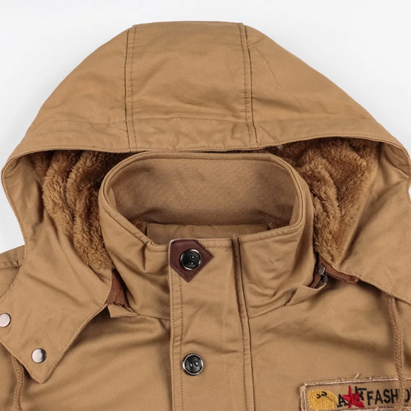 Men's Hooded Bomber Tactical Winter Jacket