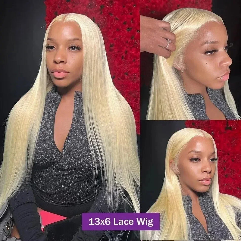 30-34 Inch 613 Honey Blonde HD Lace Front Wig