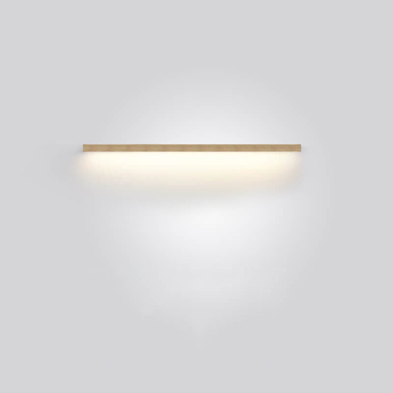 Japanese Minimalist Wood Strip LED Wall Sconce Lamp