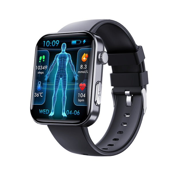 Blood Glucose Smartwatch BP ECG & Sleep Tracking