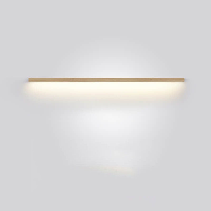 Japanese Minimalist Wood Strip LED Wall Sconce Lamp
