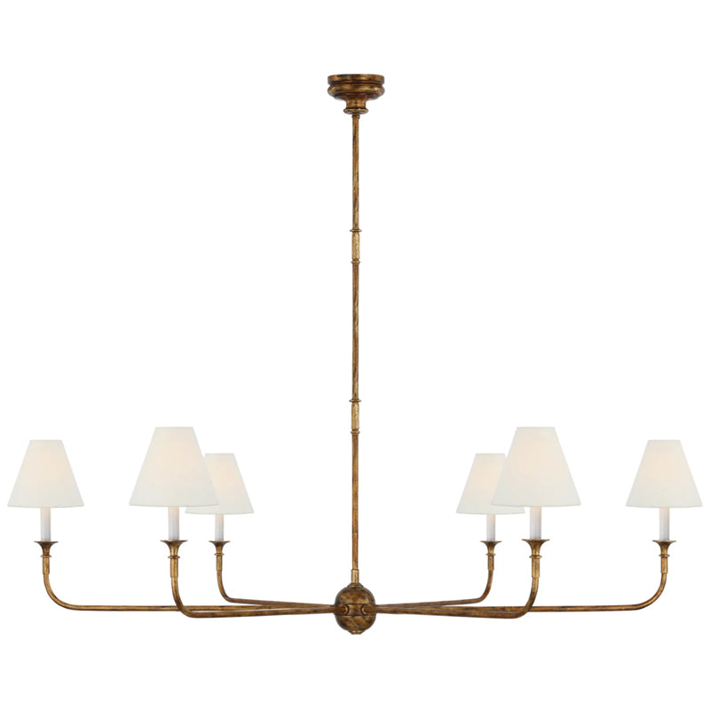 Sophisticated Vintage Retro Metal Chandeliers Living Room, Black/White/Brass