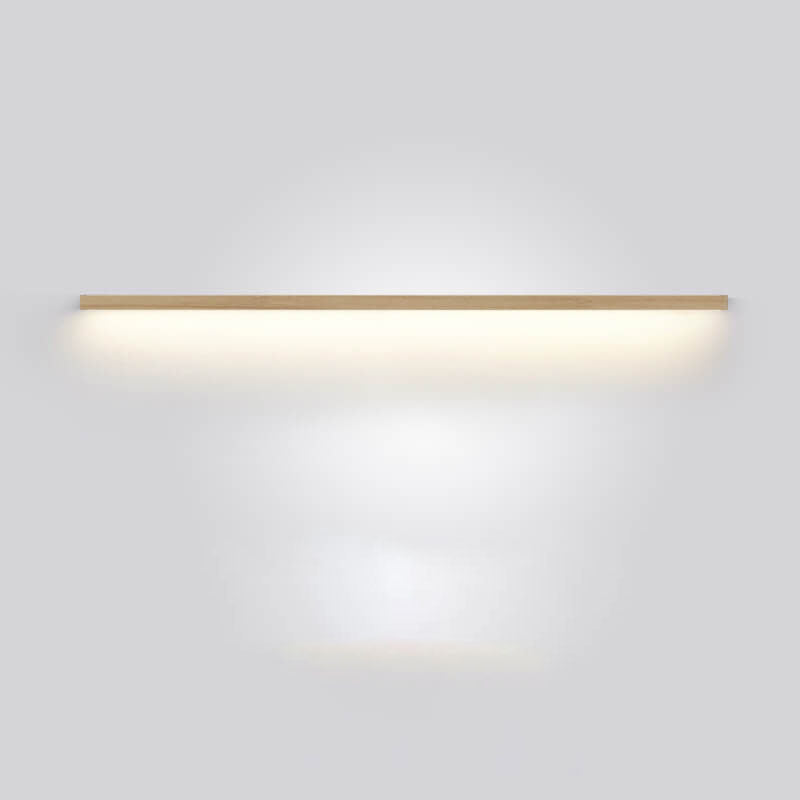 Japanese Minimalist Wood Strip LED Wall Sconce Lamp