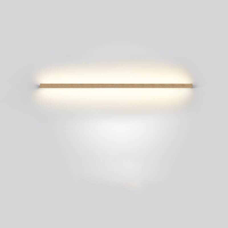 Japanese Minimalist Wood Strip LED Wall Sconce Lamp