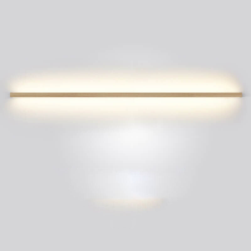 Japanese Minimalist Wood Strip LED Wall Sconce Lamp
