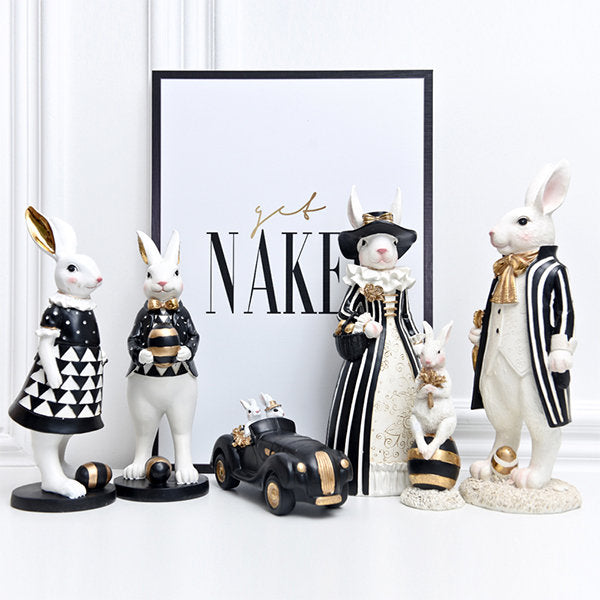 Elegant Rabbit Desktop Decor