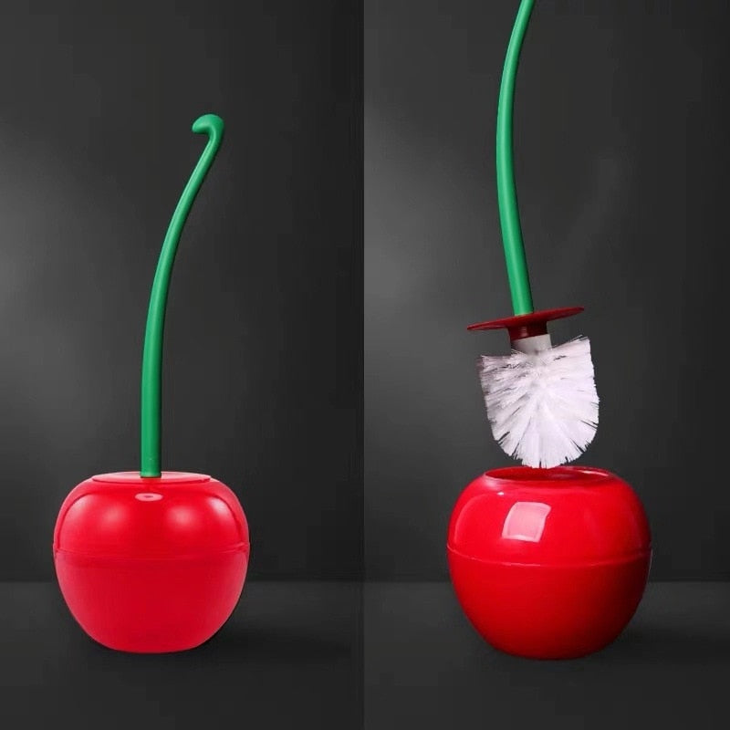 Scandinavian Cherry Toilet Brush and Holder