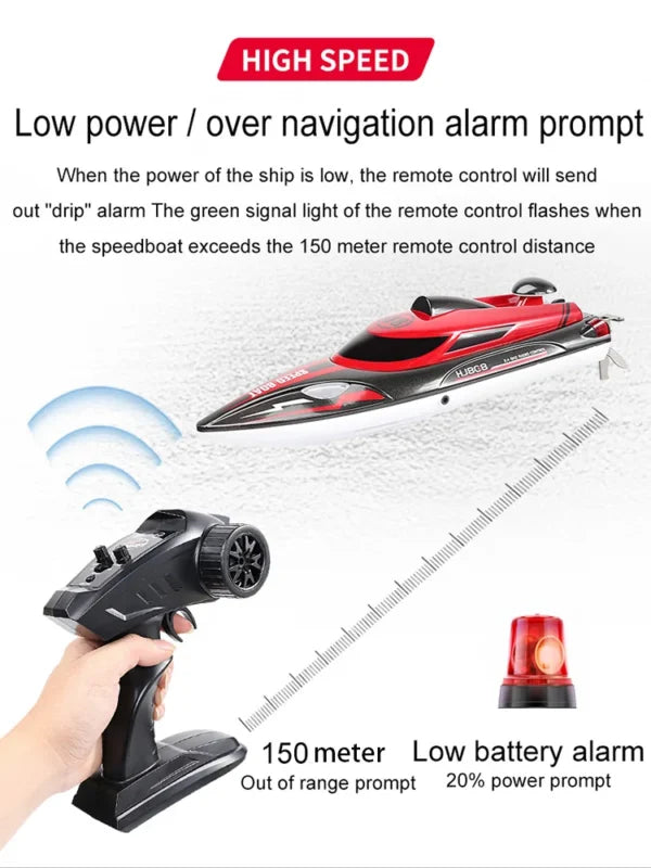 HydroSpeed 2.4GHz Racing Boat – High-Speed Remote Control Boat for Water Racing