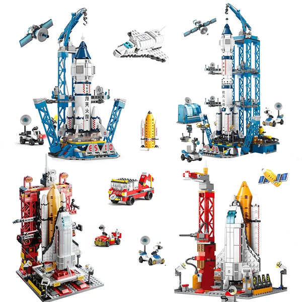 Space Shuttle & Rocket Launch Building Block Set