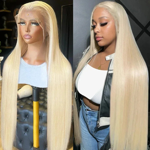 30-34 Inch 613 Honey Blonde HD Lace Front Wig