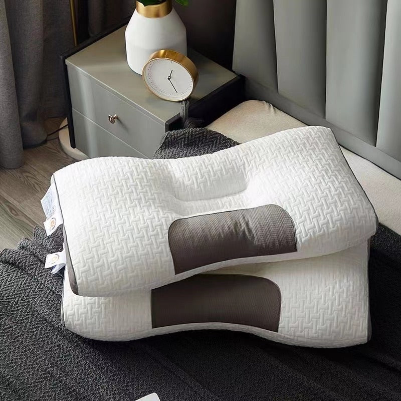 Hybrid Neck Support Pillow for Back and Side Sleepers