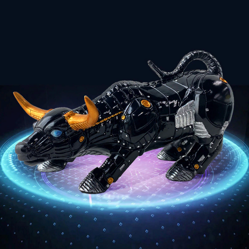 Crypto Bull Statue