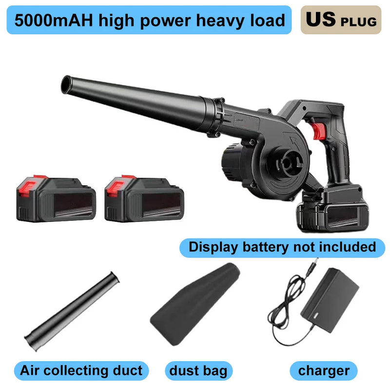 2-in-1 Cordless Leaf Blower & Vacuum Compatible with DeWalt 20V Max Battery