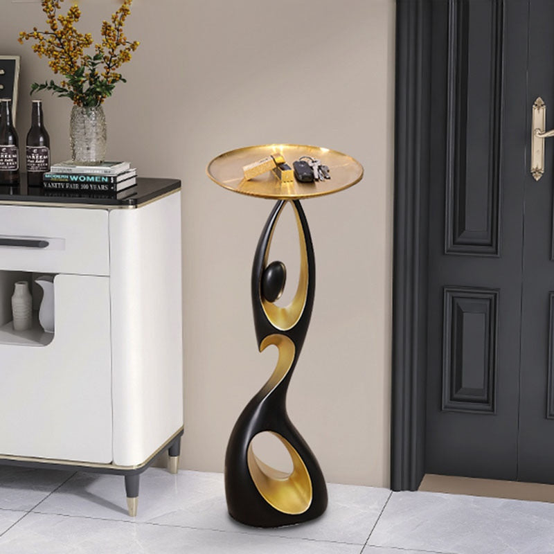 Curvy Woman Resin Sculpture Tray Table