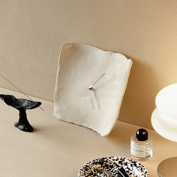 Resin White Clock