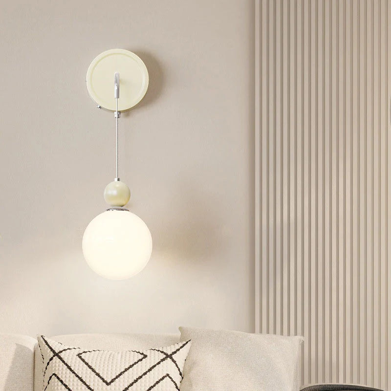 Moderne LED Wall Lamps Red/Coffee Metal/Glass Bedroom
