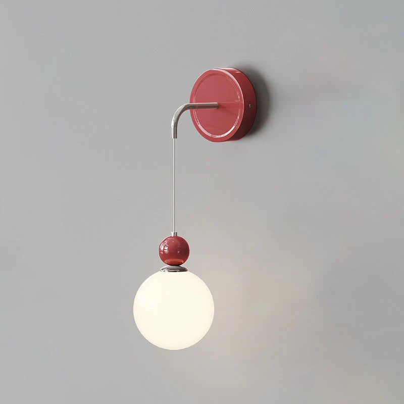 Moderne LED Wall Lamps Red/Coffee Metal/Glass Bedroom