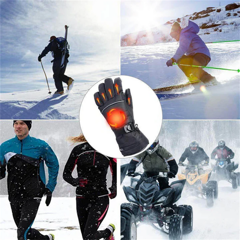 Unisex Electric Heated Waterproof Touchscreen Winter Gloves
