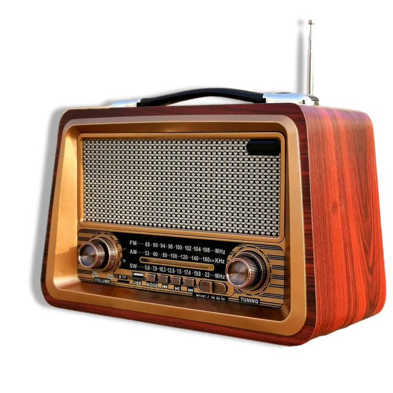Vintage Wireless AM/FM Bluetooth Radio