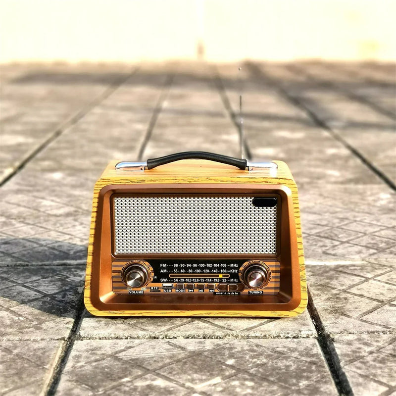 Vintage Wireless AM/FM Bluetooth Radio