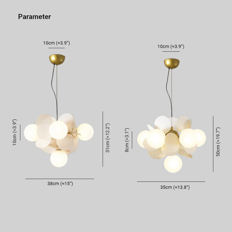 Multicolored Flower Branch Chandelier Living Room