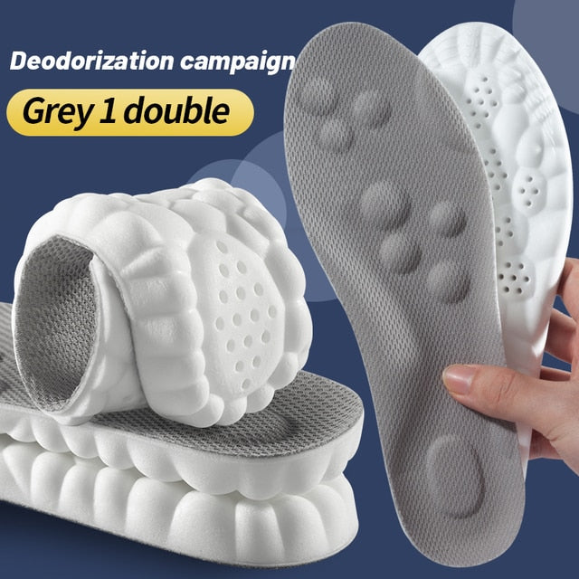 4D Latex Sport Support Insoles for Running
