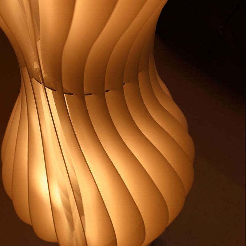 Artistic Pleated Acrylic Floor Lamp White