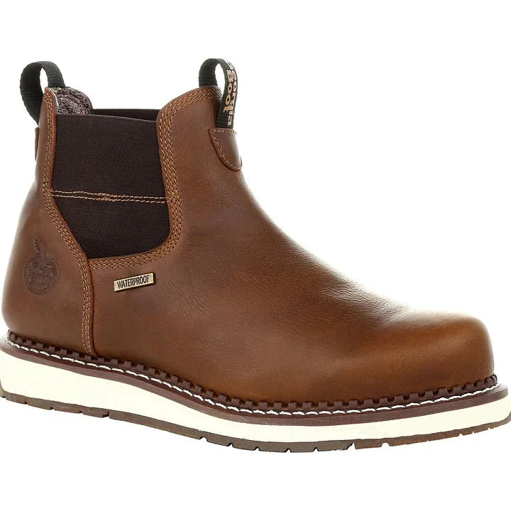 Wasserdichte Chelsea-Arbeitsstiefel mit Keilabsatz für Herren