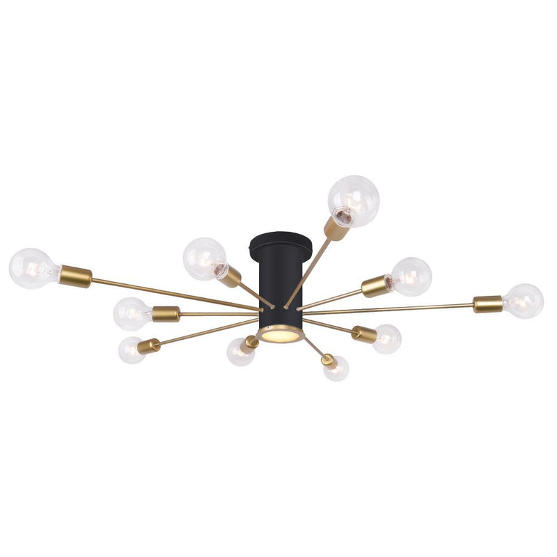 Mid Century Semi Flush Mount Sputnik Light