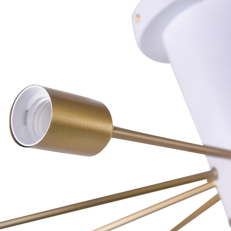 Mid Century Semi Flush Mount Sputnik Light