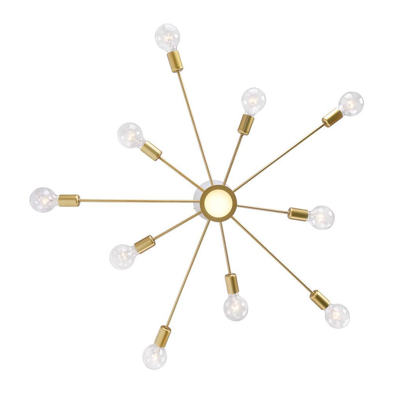 Mid Century Semi Flush Mount Sputnik Light