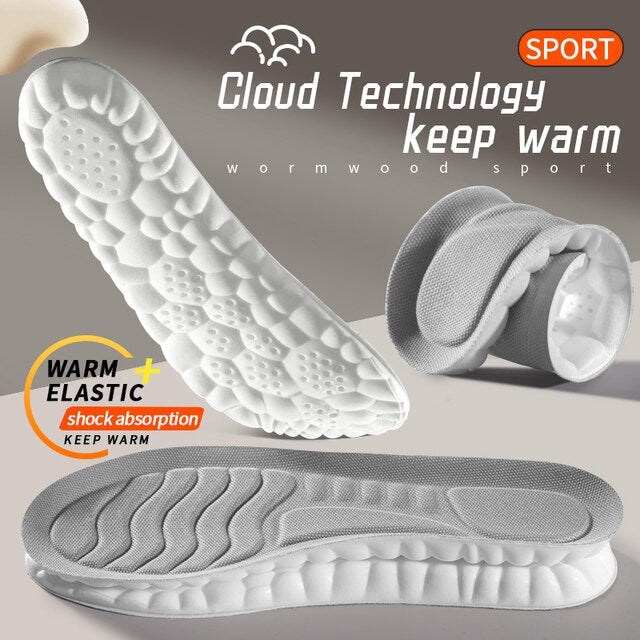4D Latex Sport Support Insoles for Running