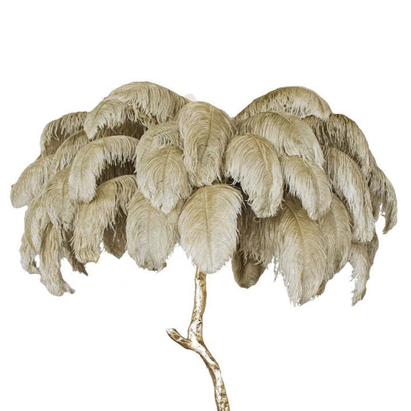 Scandinavian Luxury Unique Ostrich Feather Floor Lamp/Table Lamp