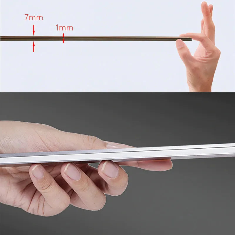 Ultra-Thin LED Under Cabinet Lighting Strips – Aluminum Profile Oblique Beam Surface Mounted Hard Bar Lights