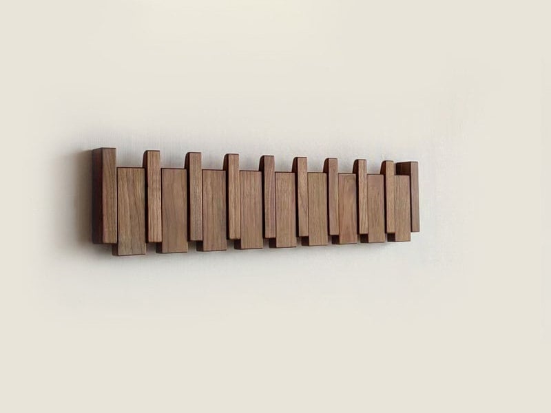 Handmade Wooden Coat Rack Stylish & Functional Wall Hook