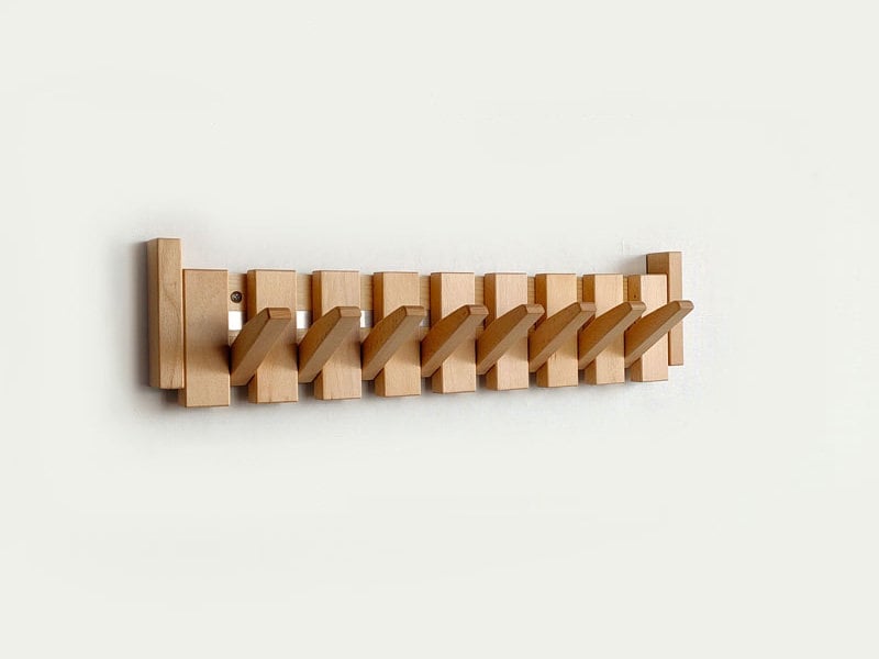 Handmade Wooden Coat Rack Stylish & Functional Wall Hook