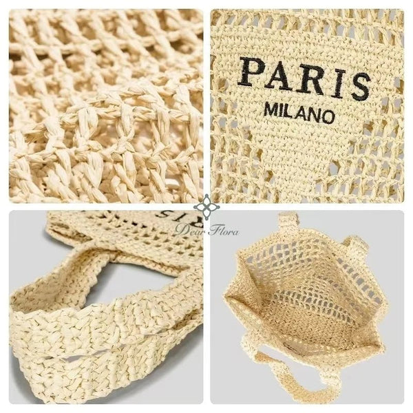 Handwoven Straw Summer Shoulder Bag – Beach & Casual Style