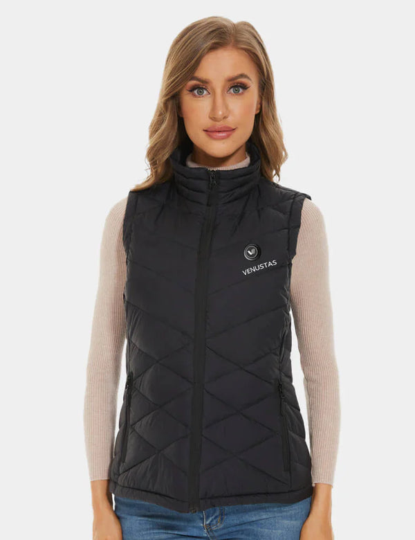 Women's Heated Down Vest with 7.4V Heating Pockets